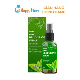 Xịt khử mùi cơ thể Nano bạc và tinh chất trà xanh MEDI DEODORANT SPRAY MEDIWORLD